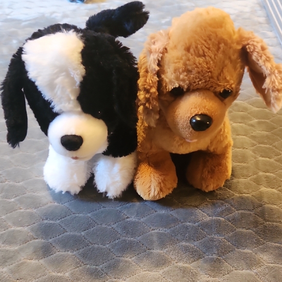 Build-A-Bear Other - 🍀Build-A-Bear Plush Dog Toy Duo - Black, White, and Brown